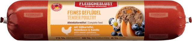 Fleischeslust Classic Mixpaket II Hundewurst mit Geflügel, Rind, Lachs und Pansen 8 x 400 g - 8 x 400 g – Bild 1 von 1