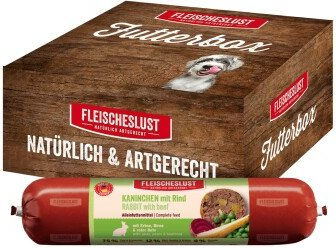 Fleischeslust Hund Nassfutter Adult Rind mit Erbse Birne und roter Bete getreidefrei 6x800 g – Bild 1 von 2