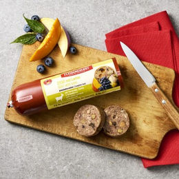 Produktbild von Fleischeslust Hund Nassfutter Classic Adult Ziege und Lamm mit hohem Fleischanteil 16x400 g - 16 x 400 g