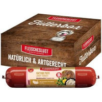 Produktbild von Fleischeslust Hundewurst Junior Pute Nassfutter mit hohem Fleischanteil 8x400g
