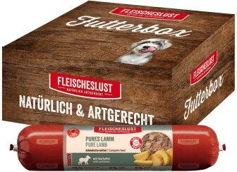 Fleischeslust Hundewurst Lamm mit Stückchen in Sauce Adult getreidefrei 6x800 g – Bild 1 von 2
