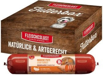 Fleischeslust Hundewurst Pute mit Süßkartoffel Adult Nassfutter 6x800 g getreidefrei – Bild 1 von 4