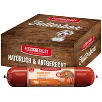 Produktbild von Fleischeslust Hundewurst Pute mit Süßkartoffel Adult Nassfutter 6x800 g getreidefrei