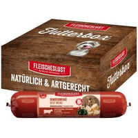 Produktbild von Fleischeslust Hundewurst Rindermenü mit Pastinake, Haselnuss & Seealge Adult Nassfutter 6x800 g