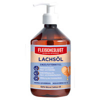 Produktbild von Fleischeslust Lachsöl Haut-Fell-Supplement zur Nahrungsergänzung 500 ml - 500 ml