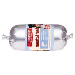 Fleischeslust Meat & Treat Lachs Wurst Belohnungssnack für Adult Hunde getreidefrei und glutenfrei 200 g - 12 x 200 g – Bild 1 von 1