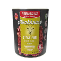 Produktbild von Fleischeslust Nassfutter für Katzen Adult Ziege Monoprotein getreidefrei hypoallergen 6x800g