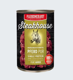 Produktbild von Fleischeslust Steakhouse Pur Hundefutter 6x800g - 800 g
