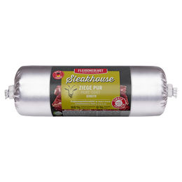Produktbild von Fleischeslust Steakhouse Ziege pur Hundefutter Adult Hypoallergen Monoprotein 500 g - 500 g