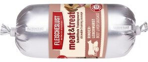 Fleischeslust Trainingswurst Rinderleberwurst Monoprotein Belohnungssnack für Hunde 15x200g - 200 g – Bild 1 von 2