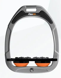 Flex-on Aluminium-Einheitszügel Ultra Grip Schwarz Orange aus Green Composite – Bild 1 von 1