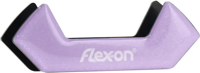Flex-On Aluminium Steigbügel geneigt mit Grip in Schwarz/Schwarz/Pflaume – Bild 1 von 1