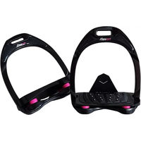 Produktbild von Flex-On Aluminium Steigbügel Neigung Ultra-Grip Schwarz/Schwarz/Rosa
