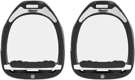 Flex-On Aluminium Steigbügel Neigung Ultra-Grip Schwarz/Schwarz/Weiß – Bild 1 von 1