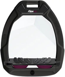 Flex-On Aluminium Steigbügel Plat Grip Schwarz/Schwarz/Lila – Bild 1 von 1