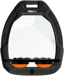 Flex-On Aluminium Steigbügel Plat Grip Schwarz/Schwarz/Orange – Bild 1 von 1