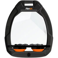 Produktbild von Flex-On Aluminium Steigbügel Plat Grip Schwarz/Schwarz/Orange