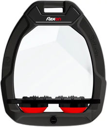 Flex-On Aluminium Steigbügel Plat Grip Schwarz/Schwarz/Rot – Bild 1 von 1