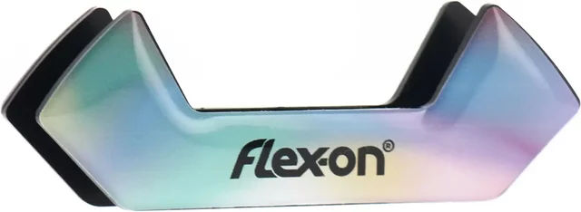 Flex-On Aluminium Steigbügel Ultra-Grip schräg Schwarz/Schwarz/Pflaume – Bild 1 von 1