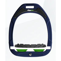 Produktbild von Flex-On Beinsteigbügel Green Composite mit Neigung und Grip in Marine Weiß Grün