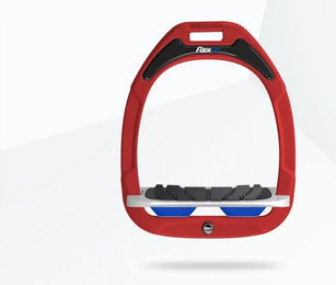 Flex-On Beinsteigbügel Neigung Grip Green Composite in Rot Grau Dunkelblau – Bild 1 von 1