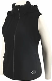 Produktbild von Flex-On Daunenjacke für Damen in Schwarz mit Kapuze und wasserabweisender Nylon-Beschichtung Größe M