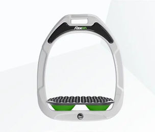 Flex-On Endurance Sattel Green Composite Weiß Grau Grün – Bild 1 von 1