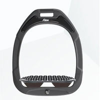 Produktbild von Flex-On Endurance Steigbügel Flach Grip Green Composite Anthrazit Grau Braun