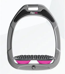 Flex-On Endurance Steigbügel Green Composite aus Aluminium in Silber und Rosa – Bild 1 von 1