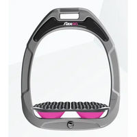 Produktbild von Flex-On Endurance Steigbügel Green Composite aus Aluminium in Silber und Rosa