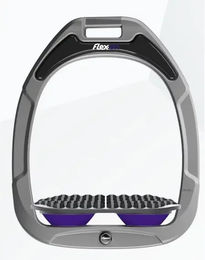 Flex-On Endurance-Steigbügel Green Composite aus Aluminium in Violett und Grau – Bild 1 von 1