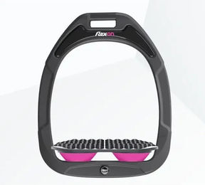 Flex-On Endurance Steigbügel Green Composite in Anthrazit Grau Rosa – Bild 1 von 1