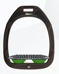 Flex-On Endurance Steigbügel Green Composite in Braun/Grau/Grün – Bild 1 von 1