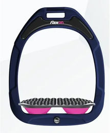 Flex-On Endurance Steigbügel Green Composite in Marine Grau Rosa – Bild 1 von 1