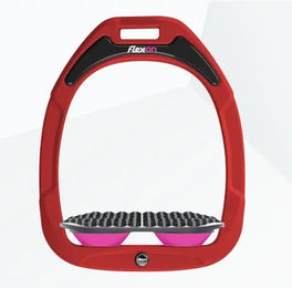 Flex-On Endurance Steigbügel Green Composite in Rot Grau Rosa – Bild 1 von 1