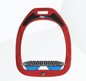 Flex-On Endurance Steigbügel Green Composite Rot Grau Blau – Bild 1 von 1