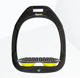 Flex-On Endurance Steigbügel Green Composite Schwarz Grau Gelb – Bild 1 von 1