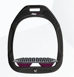 Flex-On Endurance Steigbügel Green Composite Schwarz Grau Lila – Bild 1 von 1