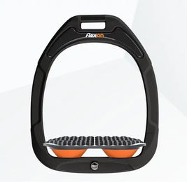 Flex-On Endurance Steigbügel Green Composite Schwarz Grau Orange – Bild 1 von 1