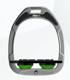 Flex-On Flach-Grip Steigbügel Green Composite Alu Schwarz Grün – Bild 1 von 1