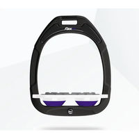Produktbild von Flex-On Flache Grip Steigbügel Green Composite in Grün Weiß Violett