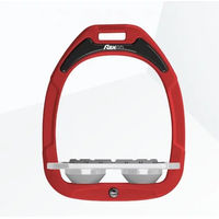 Produktbild von Flex-On Flache Steigbügel Green Composite Grip Rot/Grau/Grau