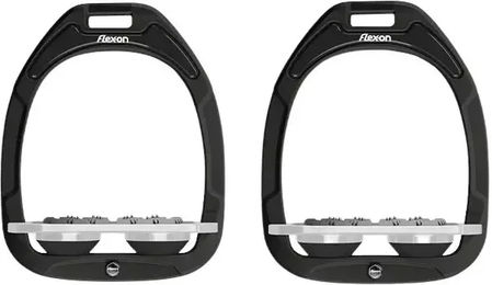 Flex-On Flache Steigbügel Ultra Grip aus Aluminium in Schwarz und Grau – Bild 1 von 1