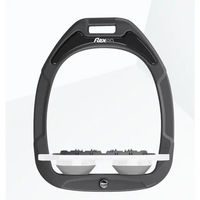 Produktbild von Flex-On Flache Steigbügel Ultra Grip Green Composite Anthrazit Weiß Grau