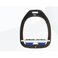 Produktbild von Flex-On Flache Steigbügel Ultra Grip Green Composite Braun Weiß Blau