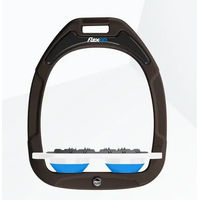 Produktbild von Flex-On Flache Steigbügel Ultra Grip Green Composite Braun Weiß Blau