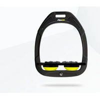 Produktbild von Flex-On Flache Steigbügel Ultra Grip Green Composite in Grün Schwarz Gelb