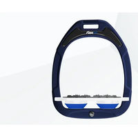 Produktbild von Flex-On Flache Steigbügel Ultra Grip Green Composite in Marine Weiß Blau