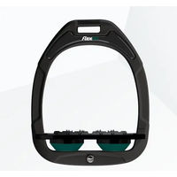 Produktbild von Flex-On Flache Steigbügel Ultra Grip Green Composite Schwarz/Grün