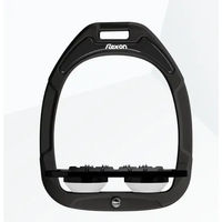 Produktbild von Flex-On Flache Steigbügel Ultra Grip Green Composite Schwarz Weiß